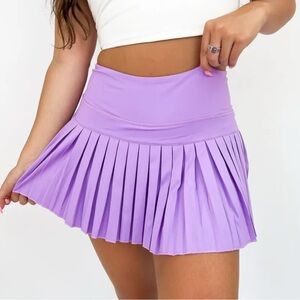 Gold Hinge Skort - Purple